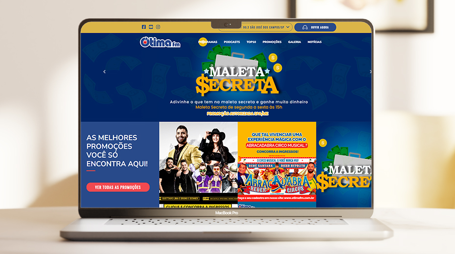Otima FM - Filipe Paladino | Soluções Digitais